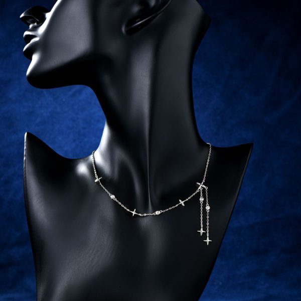 Starry Tassel Necklace | Elegant and Dazzling Design - Image 3