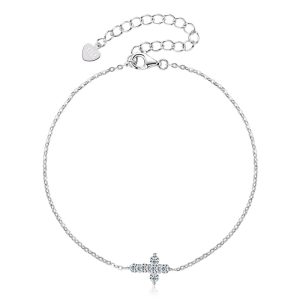 Cross D-Colored Moissanite Bracelet-004