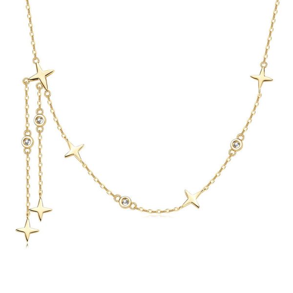 Starry Tassel Necklace | Elegant and Dazzling Design - Image 2